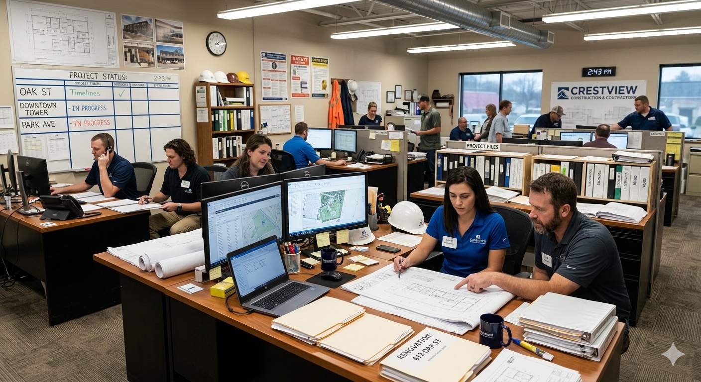 Construction contractor AP automation — site invoices and accounting